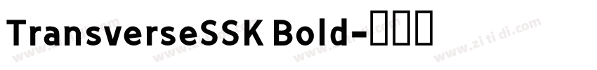 TransverseSSK Bold字体转换